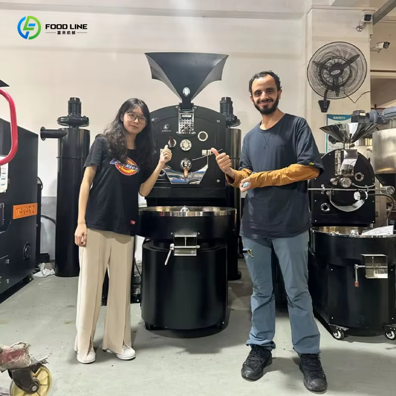 Torréfacteur à café personnalisé de 6 kg, 12 kg, 30 kg, machine à torréfier les grains de café commerciale