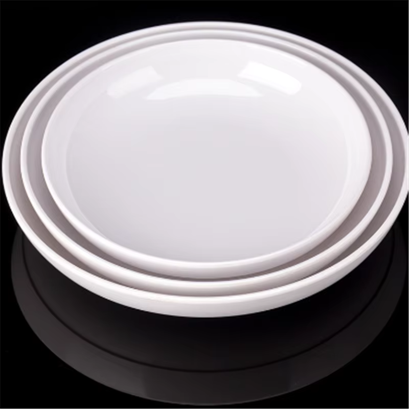 Assiettes à dîner rondes profondes en mélamine