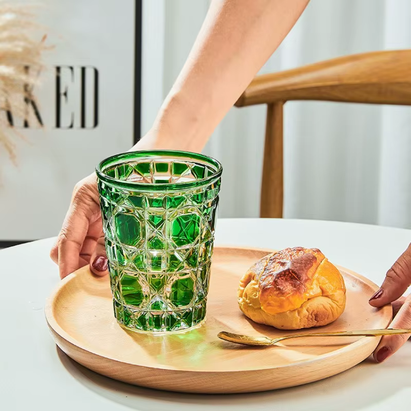 Verre à whisky en cristal coloré de Style européen