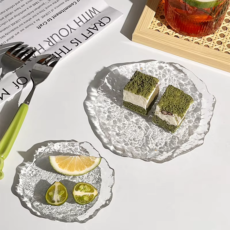 Plateaux décoratifs en verre