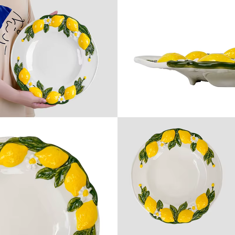 Assiette en céramique personnalisée de Style européen
