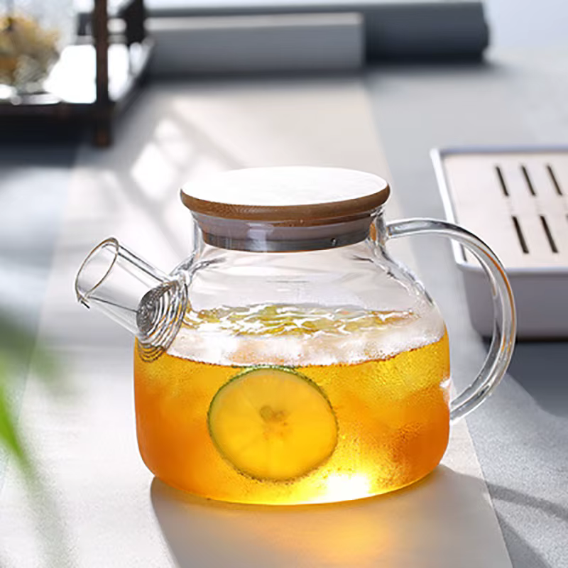 Théière en Verre Transparente Borosilicate
