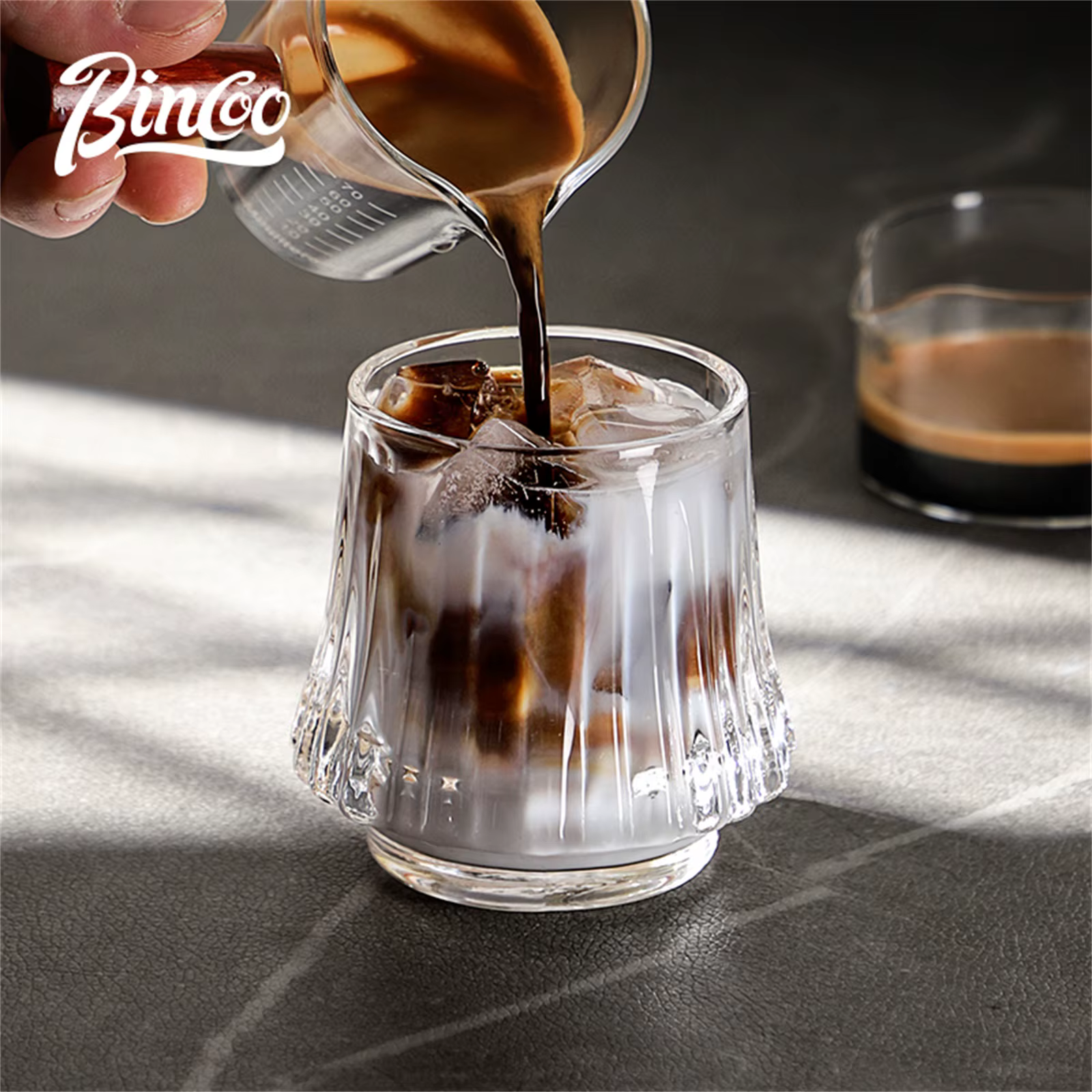 Bincoo tasse à café en verre résistant à la chaleur 160Ml bière lait