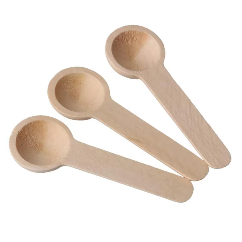 10 mini-cuillères en bois pour la cuisine