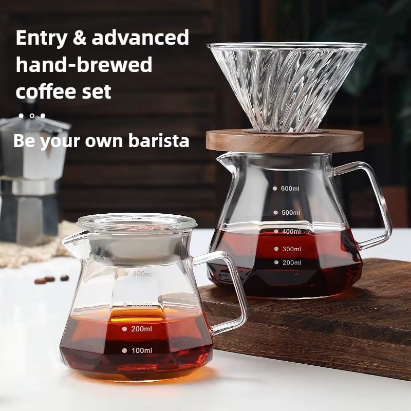 Carafe à expresso en verre diamanté 400/600 ml