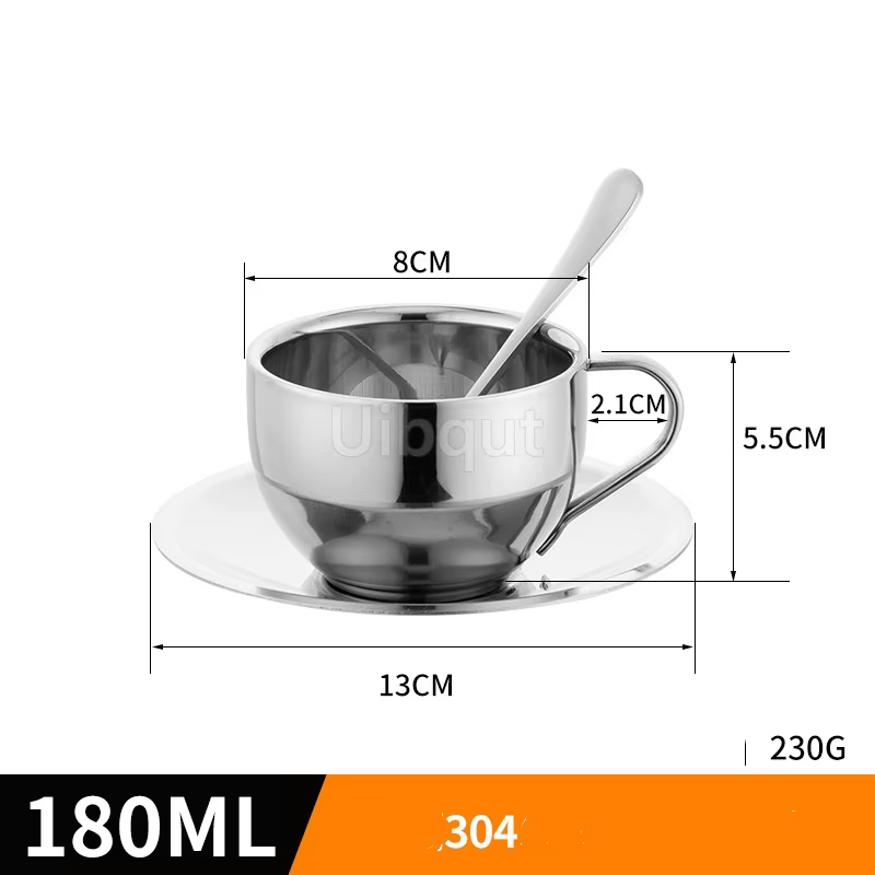 Petite tasse en acier inoxydable de 180ml/200ml