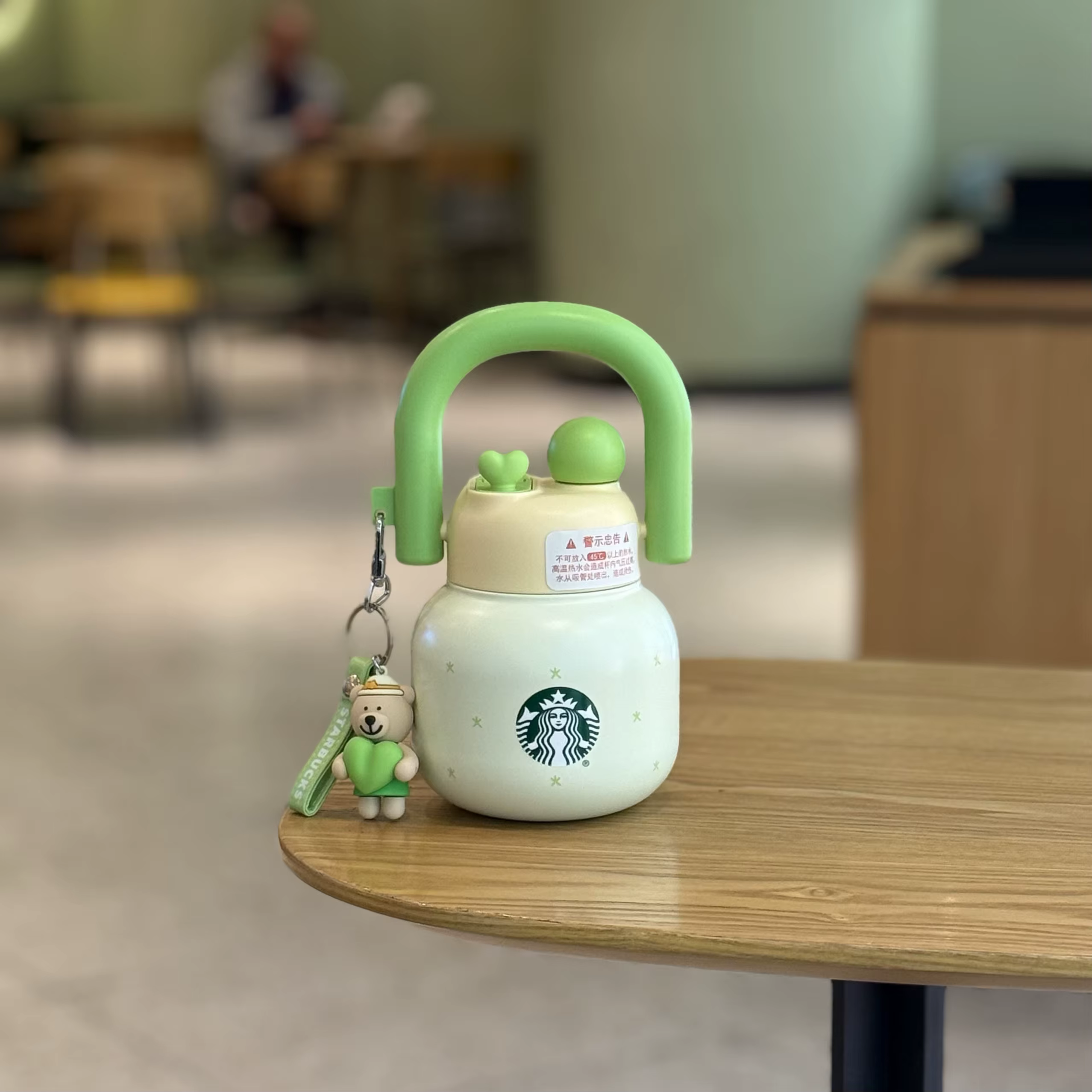 Tasse isotherme portable en acier inoxydable grande capacité double compartiment pour boissons Starbucks Succulent Garden Berry Good Time Rose