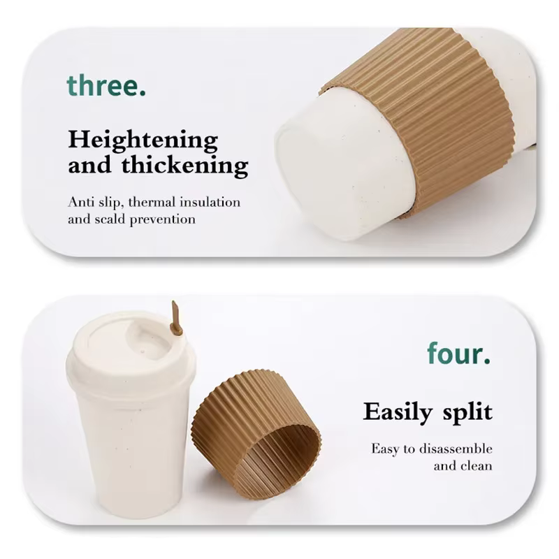 Tasses à café avec couvercles de 450ML
