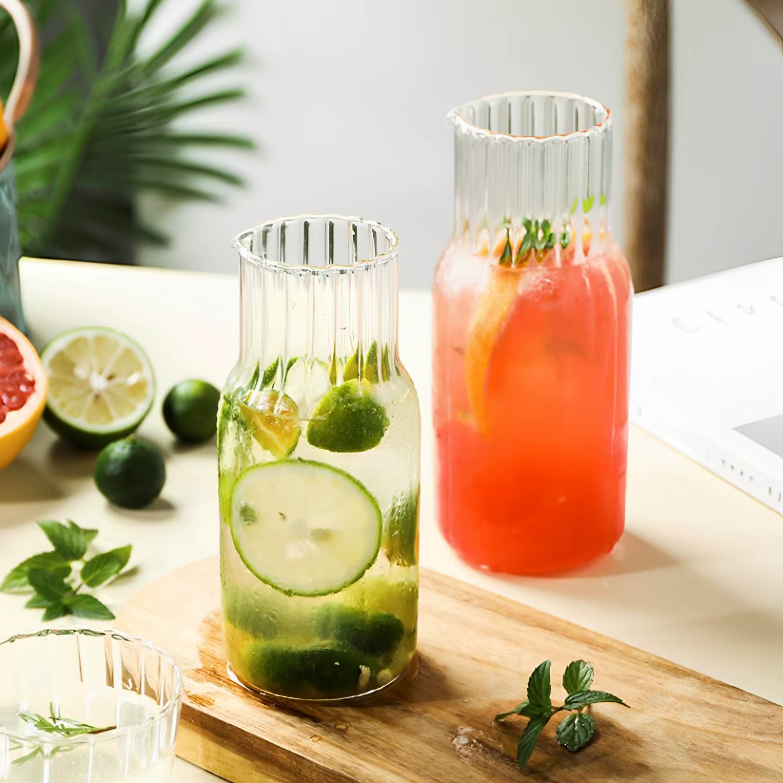 Ensemble de bouteilles d'eau en verre 550ML/600ML