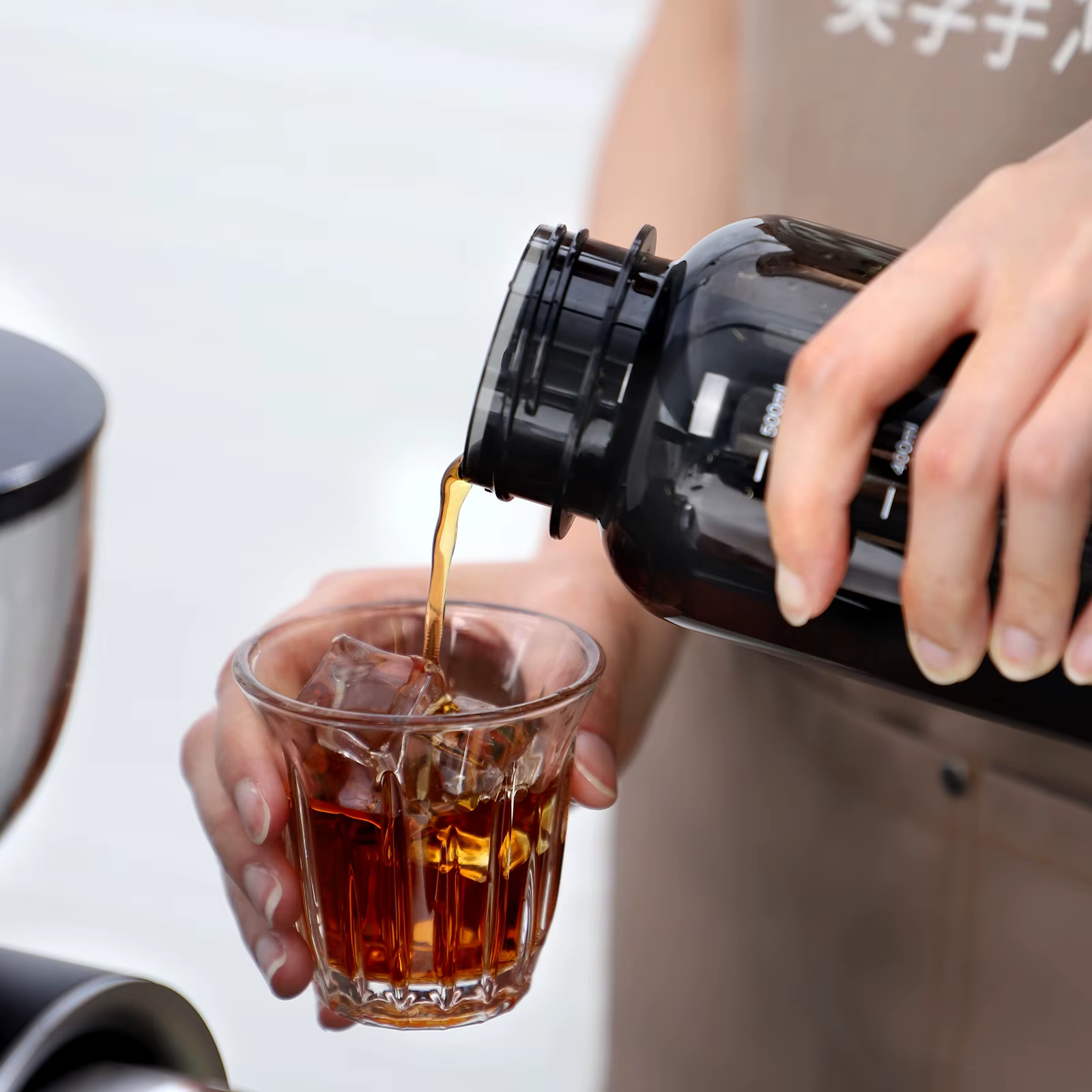 Bincoo Bouteille d'infusion froide de 600 ml avec filtre à 300 mailles