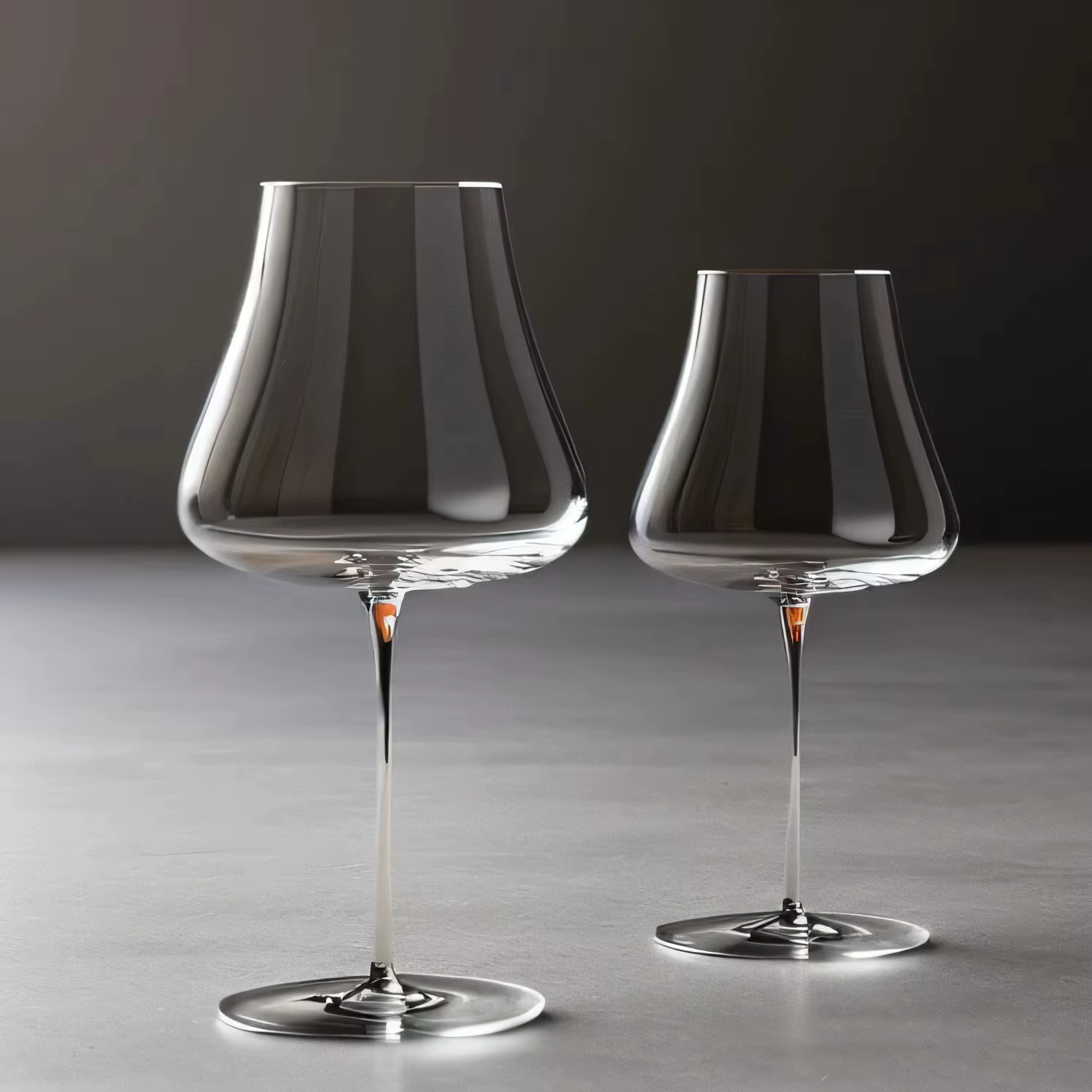 Verres à vin en verre de cristal de grande capacité