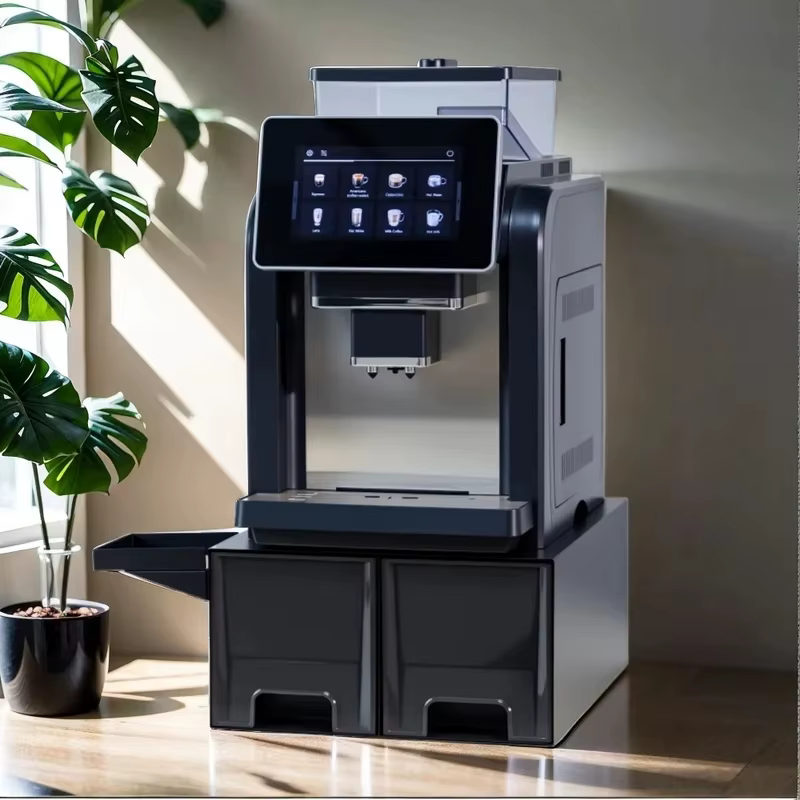 Machine à café électrique commerciale CE, machine à expresso 19 bars, machine à expresso entièrement automatique avec moulin à café