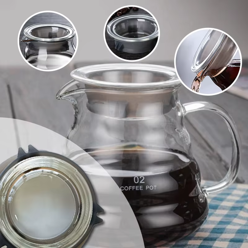 Couvercle de cafetière en verre en forme de nuage