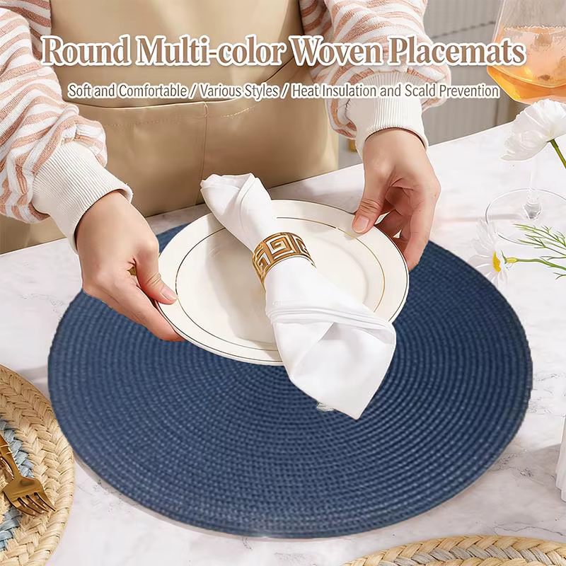 Napperons ronds pour table à manger