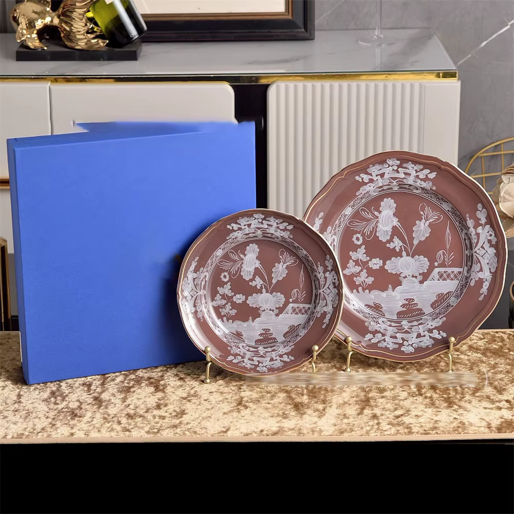 Tasse en céramique italienne assiette vaisselle thé de l'après-midi