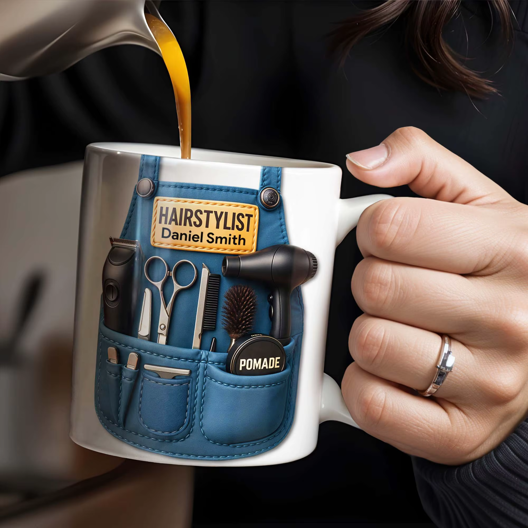 【2025 Nouveau】 Tasse à café personnalisée pour coiffeur