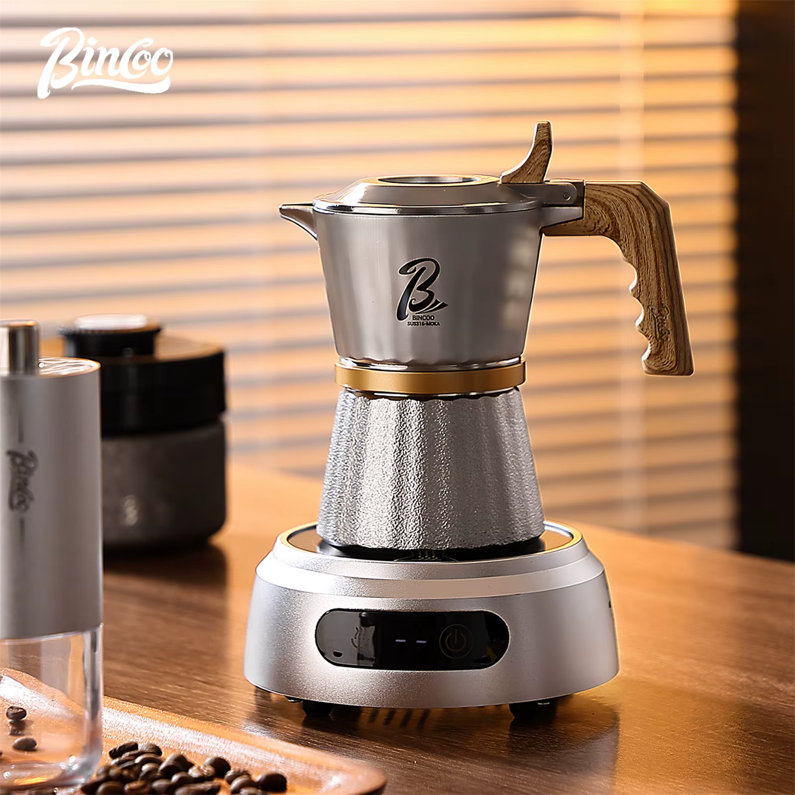 Bincoo Pot Moka à trois vannes