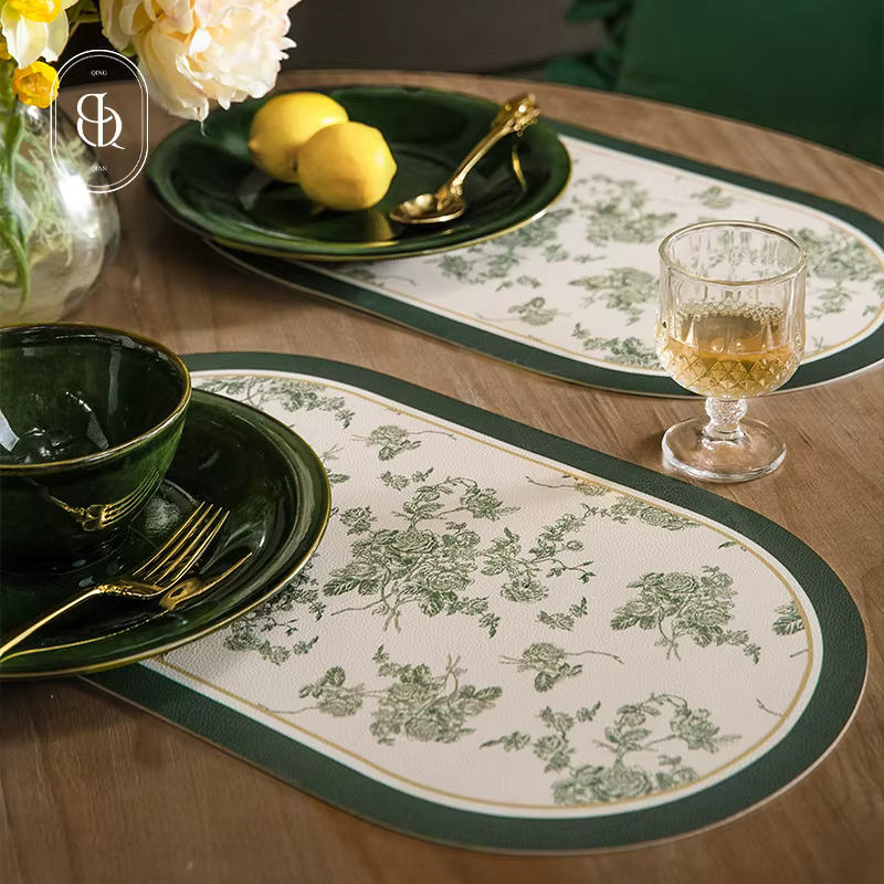 Napperons en cuir français pour Table à manger