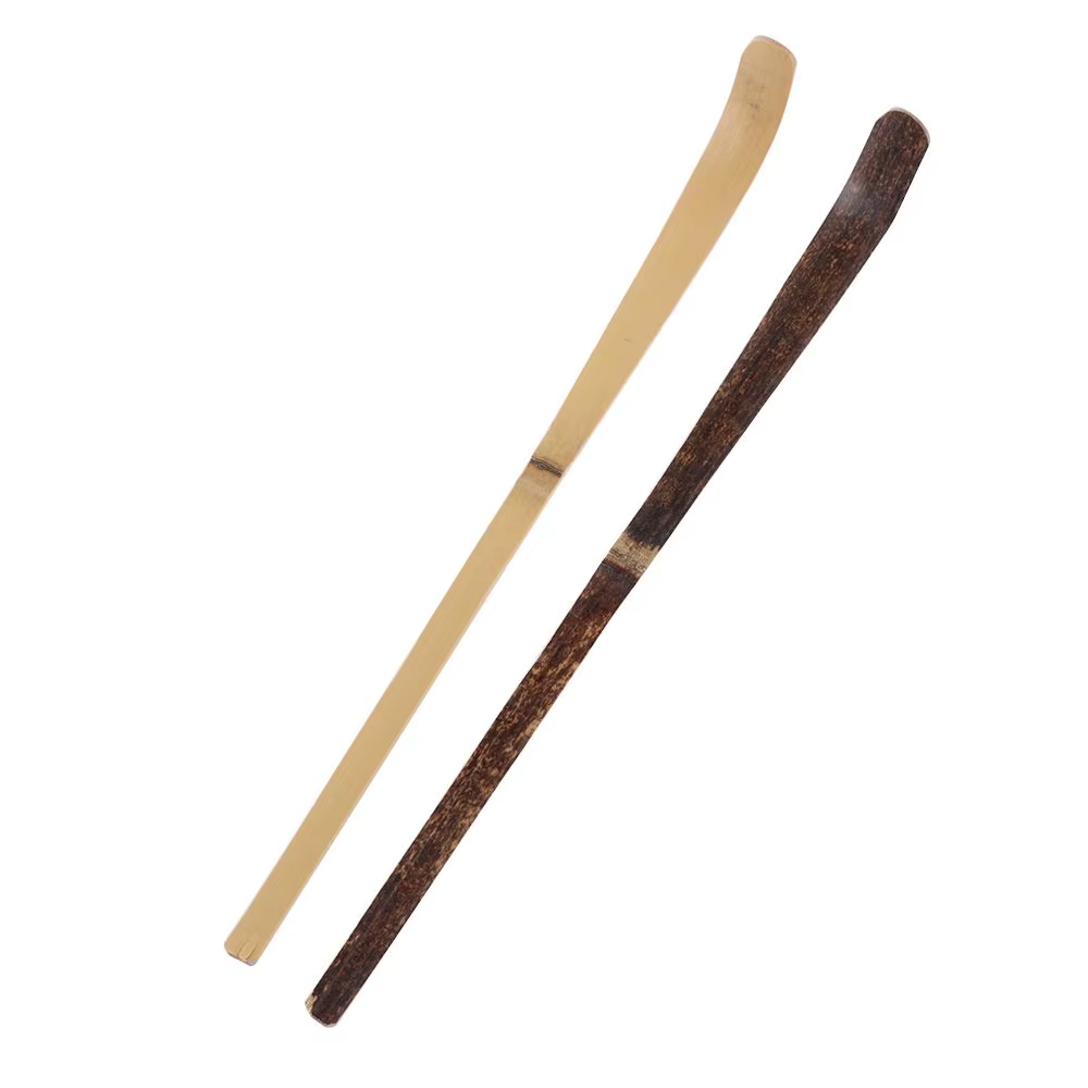 Spatule à thé en bois de bambou noir