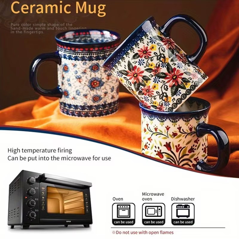 Mug en céramique de style bohème