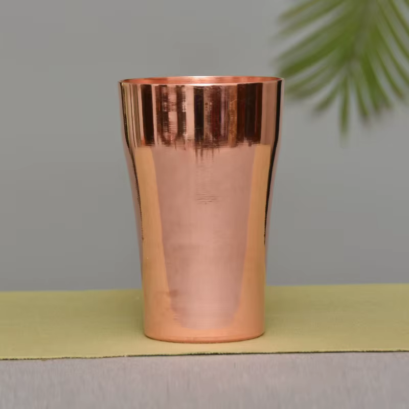 Tasse à lait de bière en cuivre pur fabriquée à la main