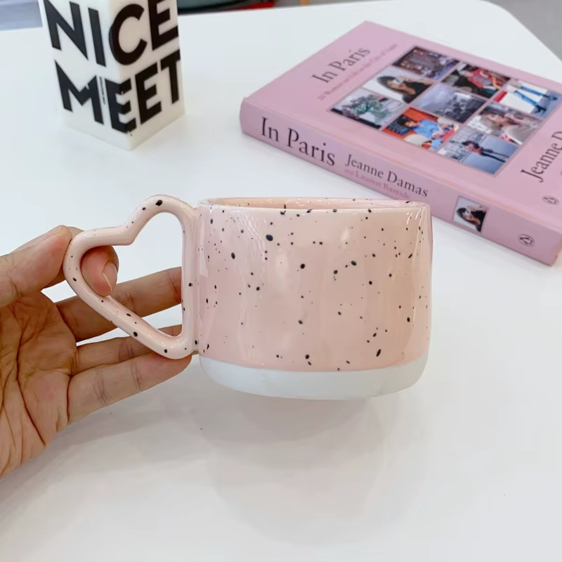 Mug à café en céramique créatif de style coréen avec poignée