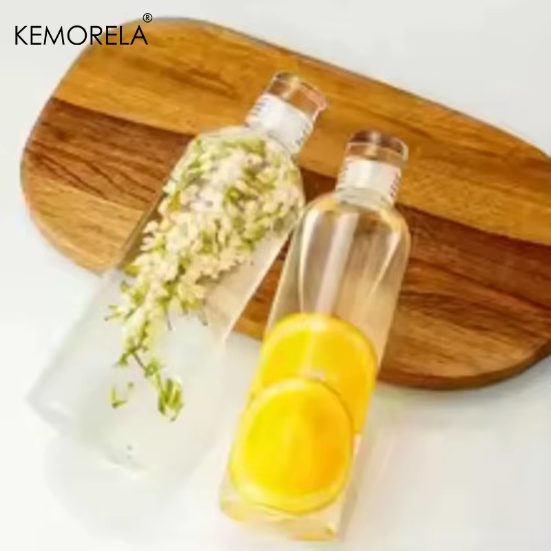 Bouteille d'eau en verre 300/500/750/1000 ml avec couvercle anti-fuite