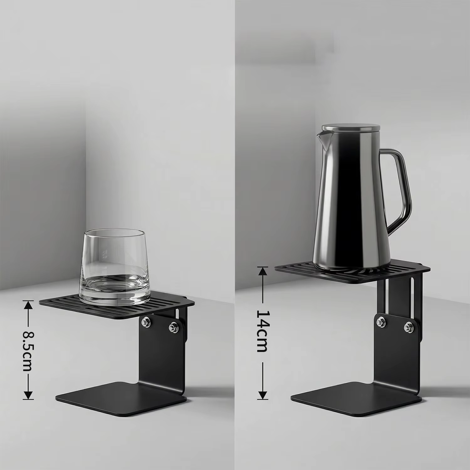 Balance électronique à café avec support de tasse d'extraction pour machine à expresso réglable en hauteur