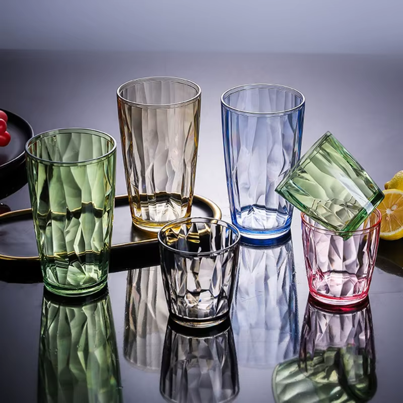 Verres à boire en acrylique incassables