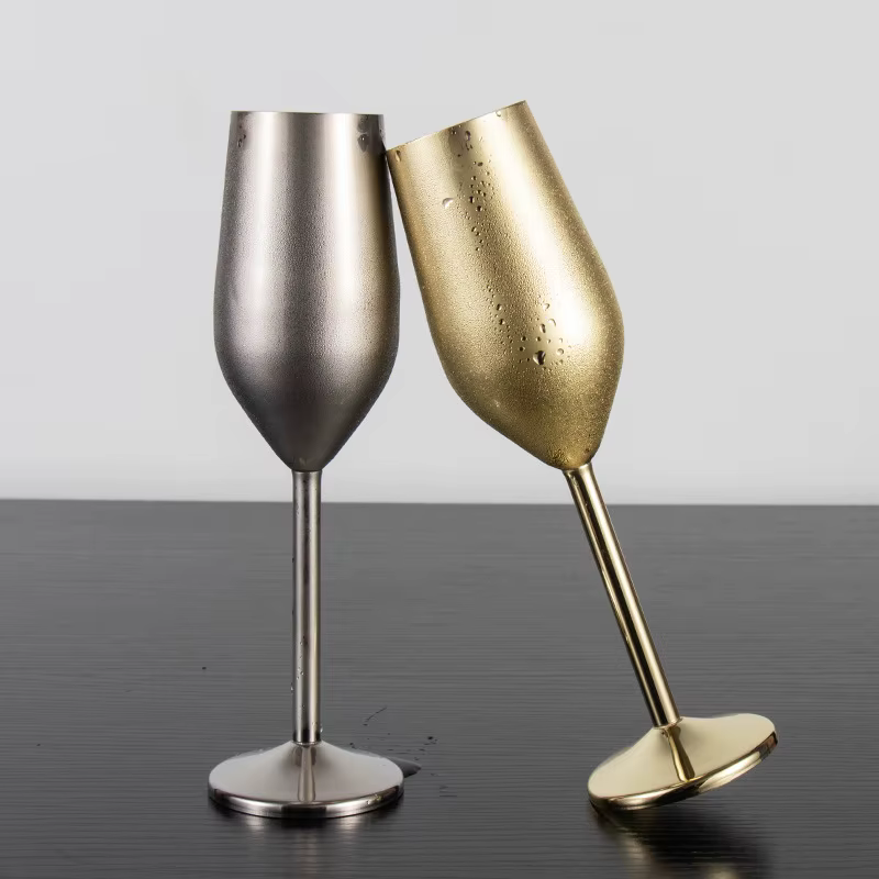 Flûte à Champagne en acier créative