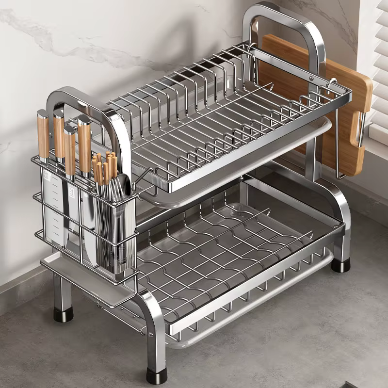 Égouttoir à vaisselle compact pour cuisine