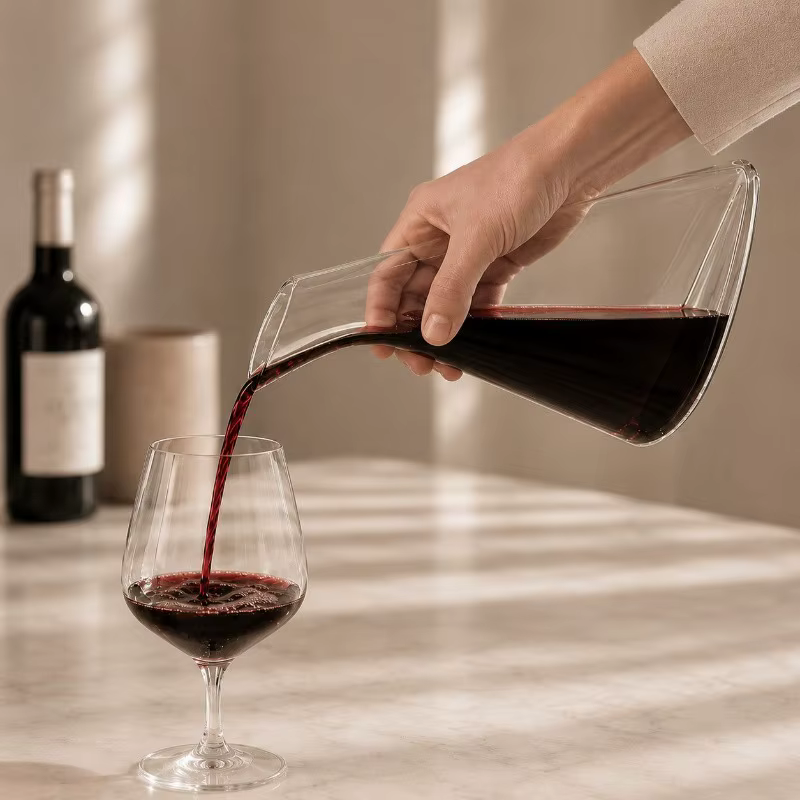 Carafe à vin en verre de grande capacité