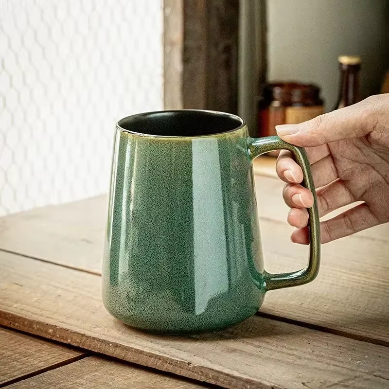 Grands tasses à café en céramique de 24OZ/700ml avec poignée