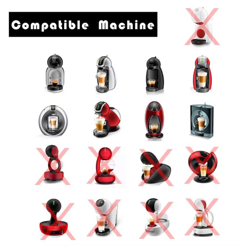 ICafilas – capsules de café réutilisables en métal inoxydable pour Dolce Gusto adaptées au nescafé avec filtre de sol