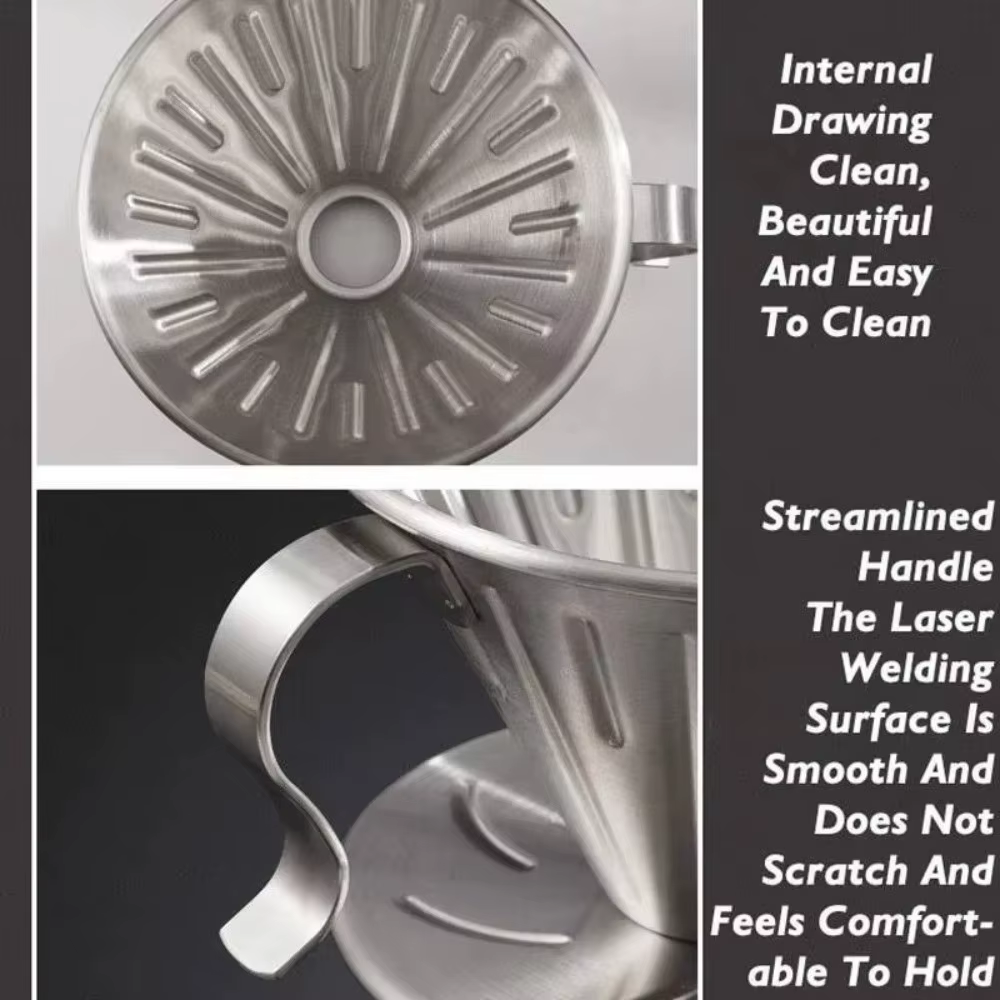 Nouveau V01 V02 goutteur de café Barista verser sur acier inoxydable filtre