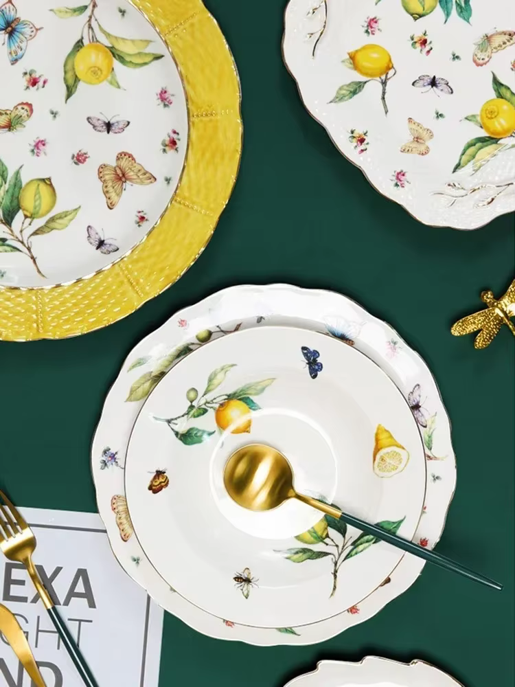 Assiette à manger en céramique de Style européen