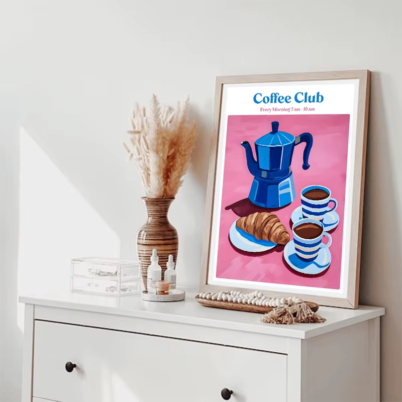 Affiche de Club de café de Style bohémien