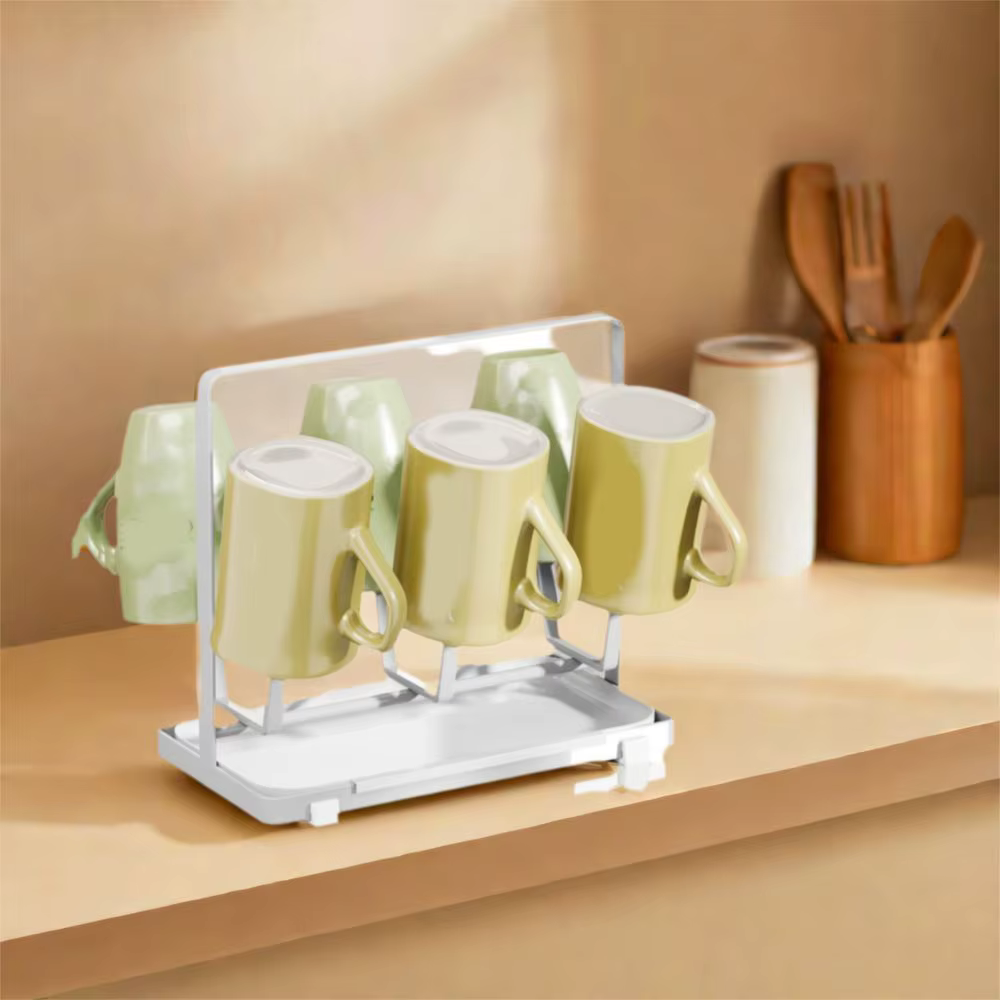 Fond antidérapant 6 tasses en verre support