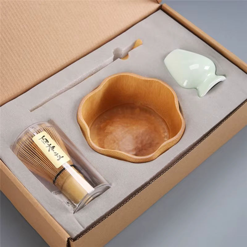 Ensemble Cadeau Élégant de Bol à Matcha Japonais