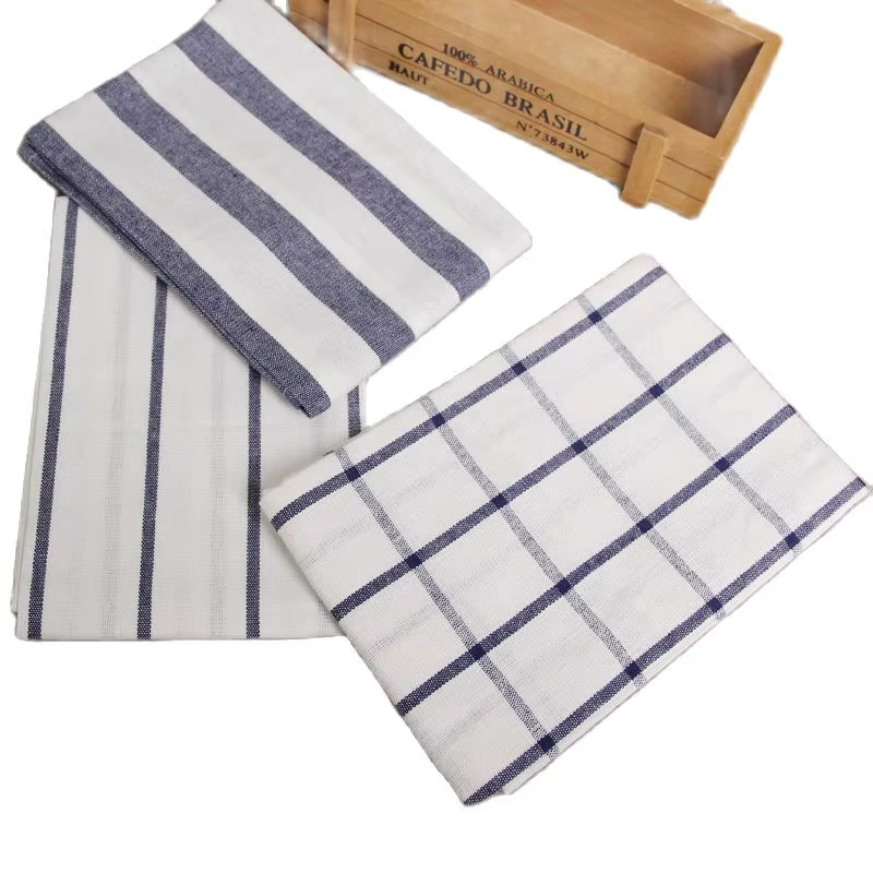 Quepolymer-Serviettes de table en coton de style méditerranéen classique