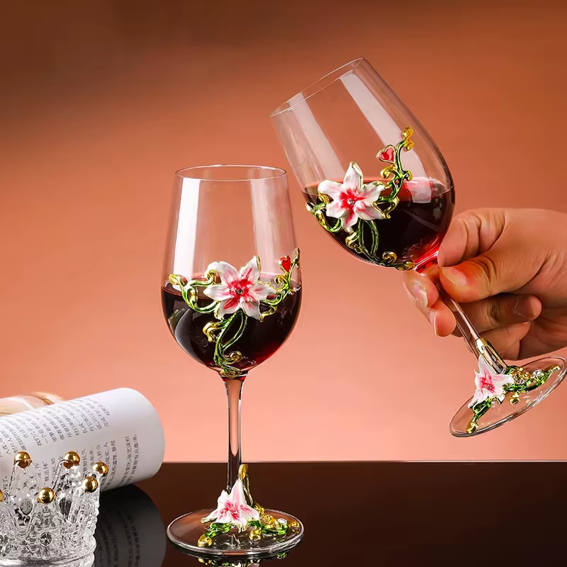 Verres à gobelet en émail cristal de luxe