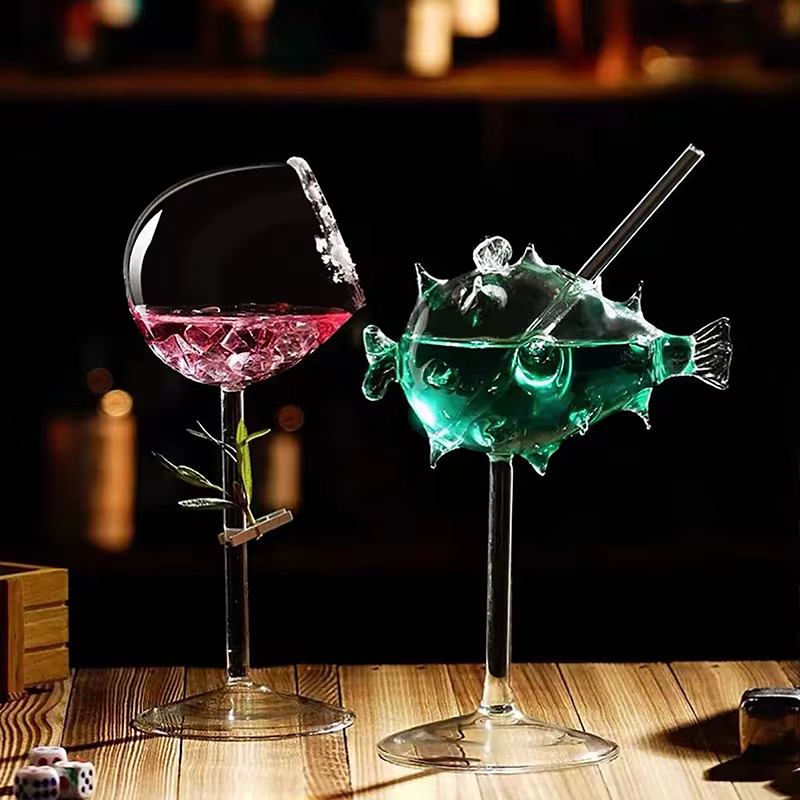 Verre à Cocktail créatif en forme de poisson