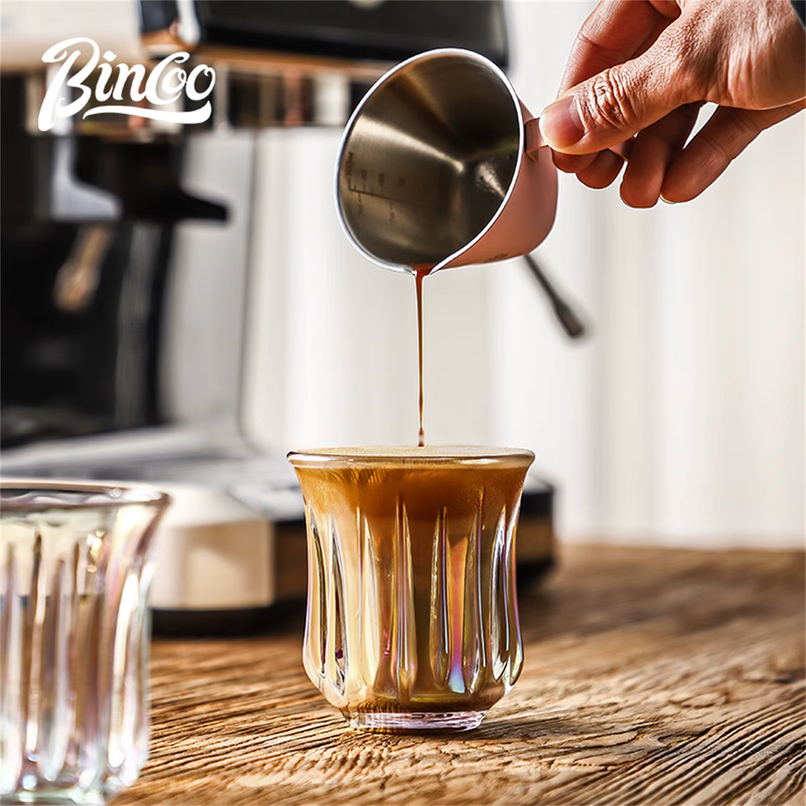 BINCOO 160ml verre tasse à café verres à boire pour expresso Cappuccino Latte