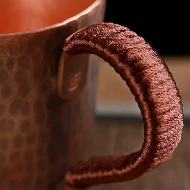 Tasse à café Vintage en cuivre pur