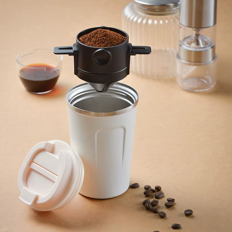 Filtre à café pliable portable en acier inoxydable