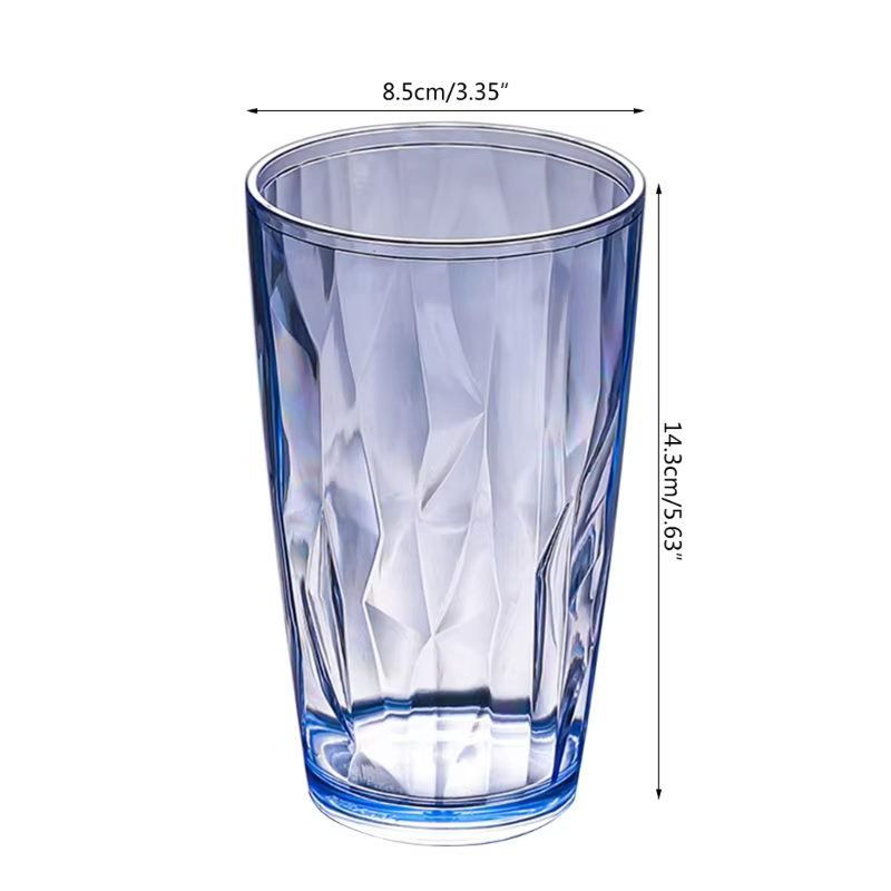 Verres à boire en acrylique incassables