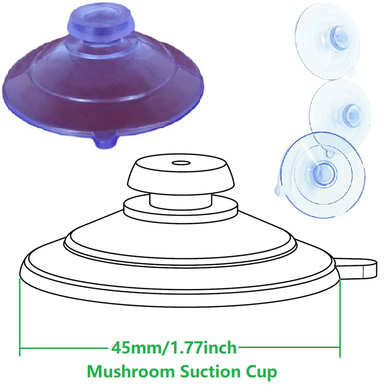 Ventouse standard pour salle plus lente, ventouse en PVC, ventouse sous vide de bain, ventouse en verre pour voiture, cuisine, HOHOD, 45mm, 1.77 po
