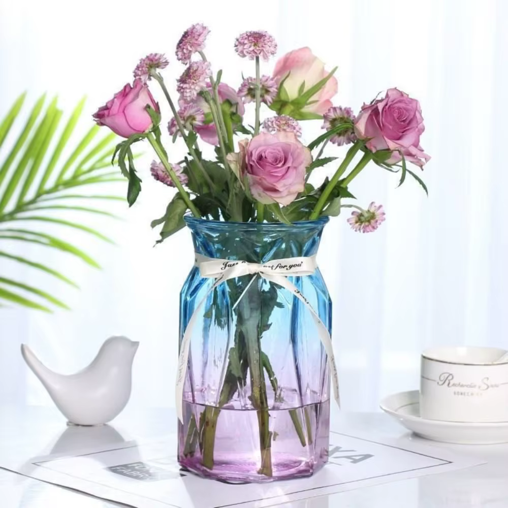 Vase en verre Transparent nordique