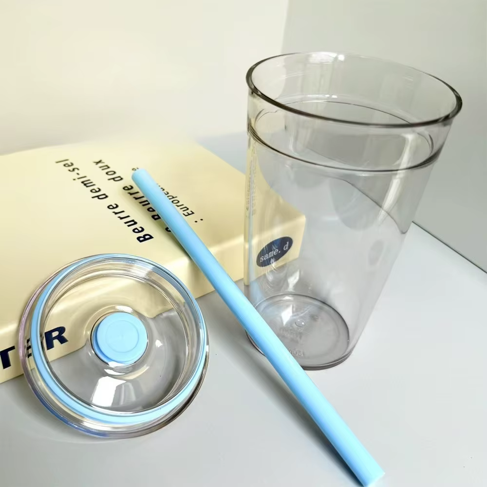 Verres 450ml tasse de paille réutilisable