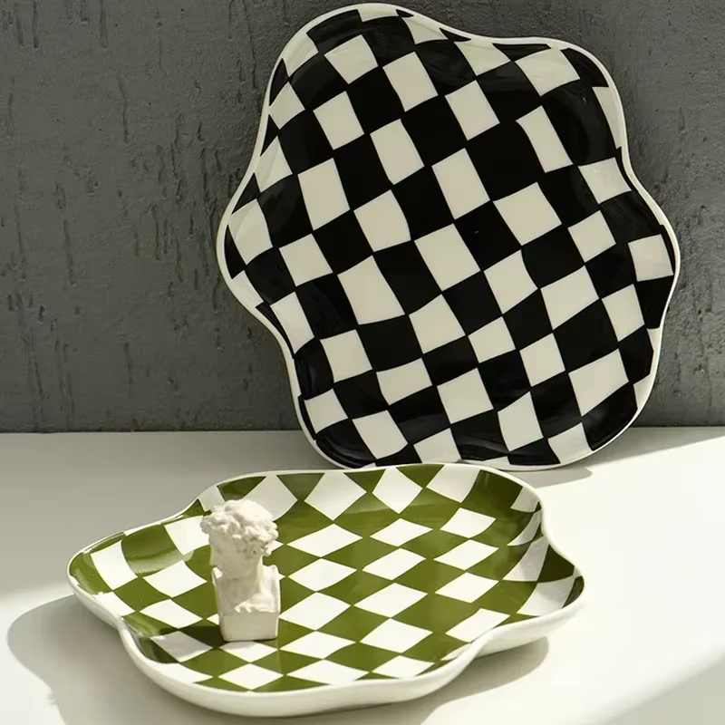 Assiette nuage irrégulière vaisselle design